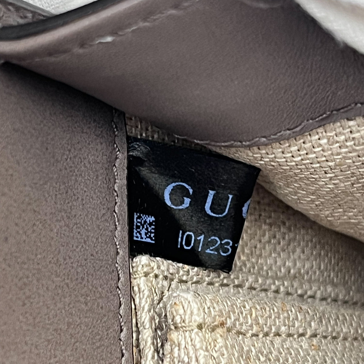 GUCCI 296902 Horsebit Shoulder Bag Leather Beige Brown Gold Hardware Auth