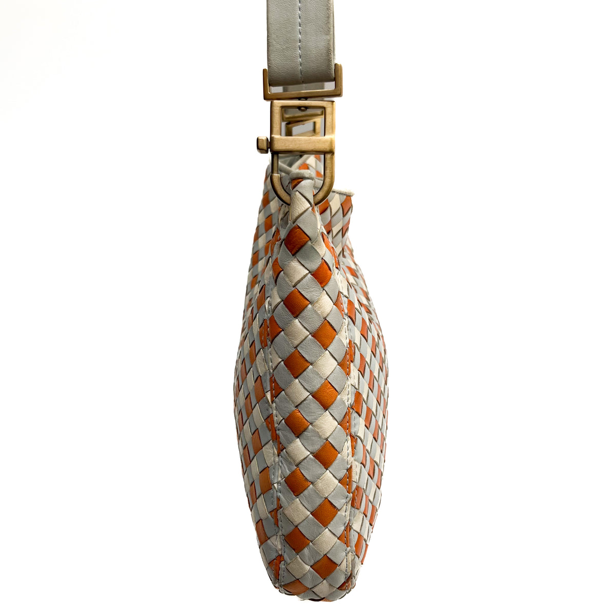 BOTTEGA VENETA Intrecciato One Shoulder Bag Leather Multicolor Auth From Japan