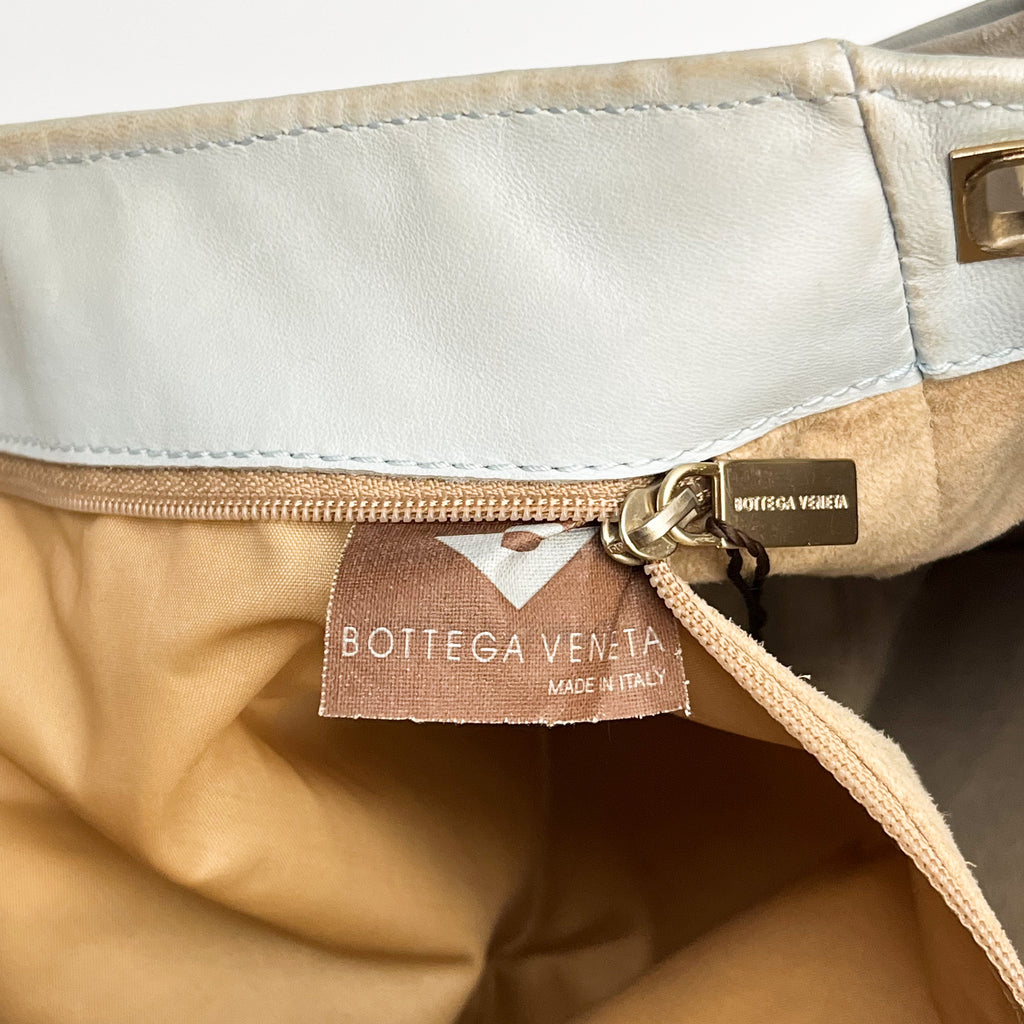 BOTTEGA VENETA Intrecciato One Shoulder Bag Leather Multicolor Auth From Japan