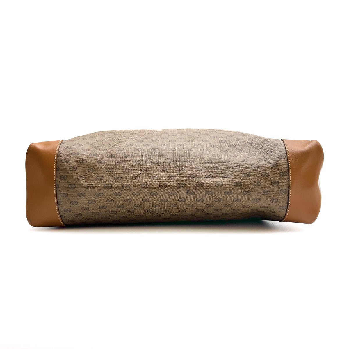 GUCCI Lot of 2 Bags Vintage GG Supreme Tote Bag PVC Leather Web Stripe Auth