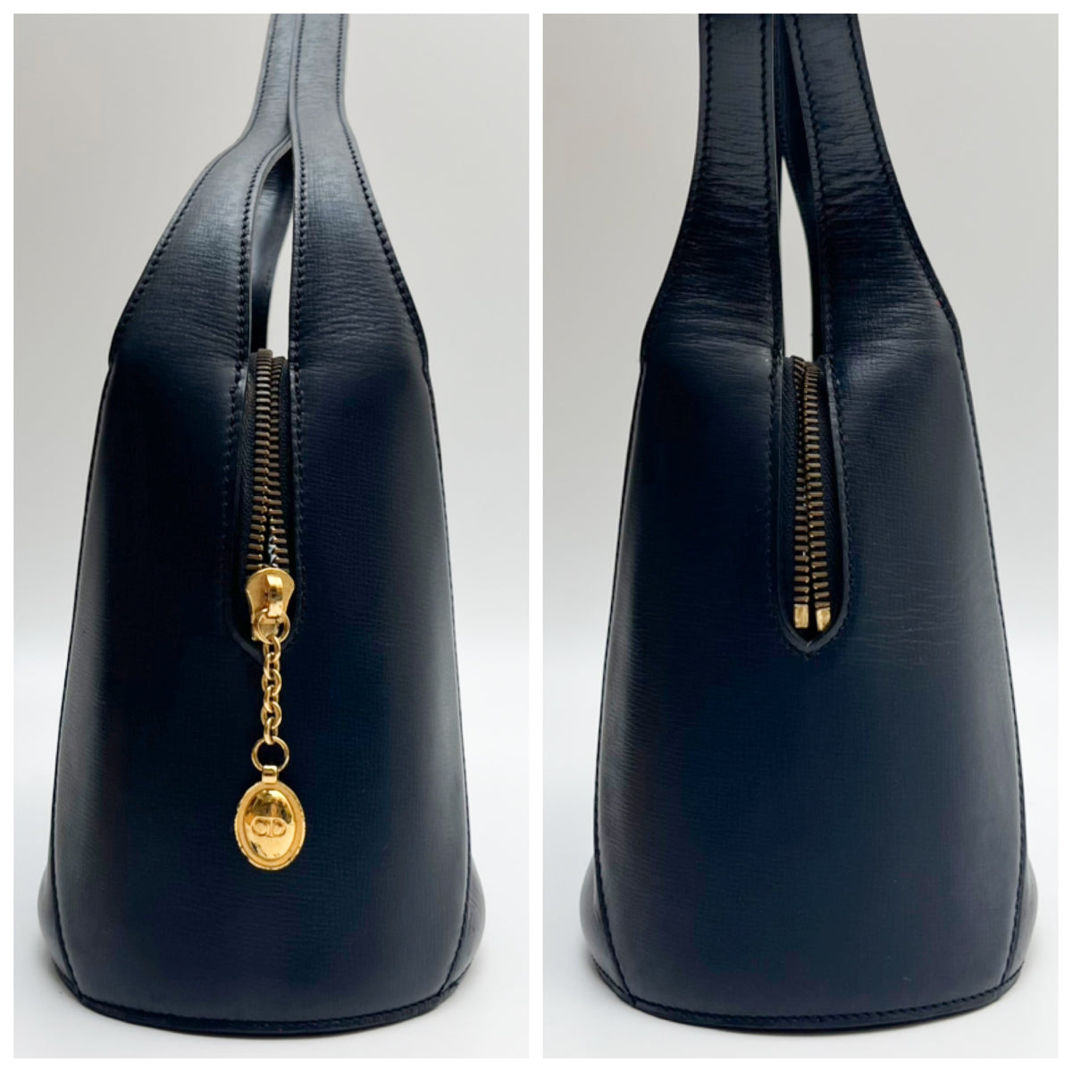 DIOR Lot of 3 Bags Handbag Shoulder Bag Clutch Oval Trotter Leather PVC Auth