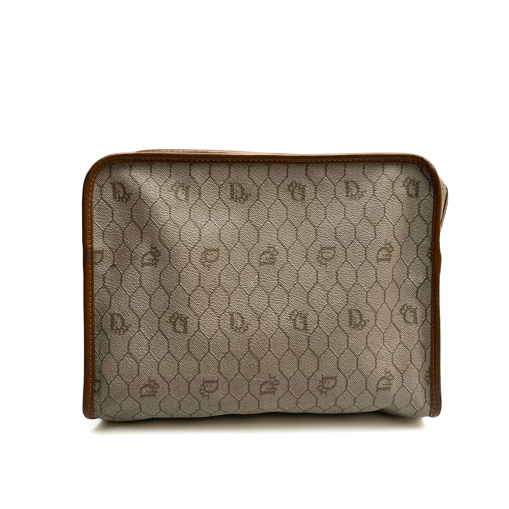 DIOR Lot of 3 Bags Handbag Shoulder Bag Clutch Oval Trotter Leather PVC Auth