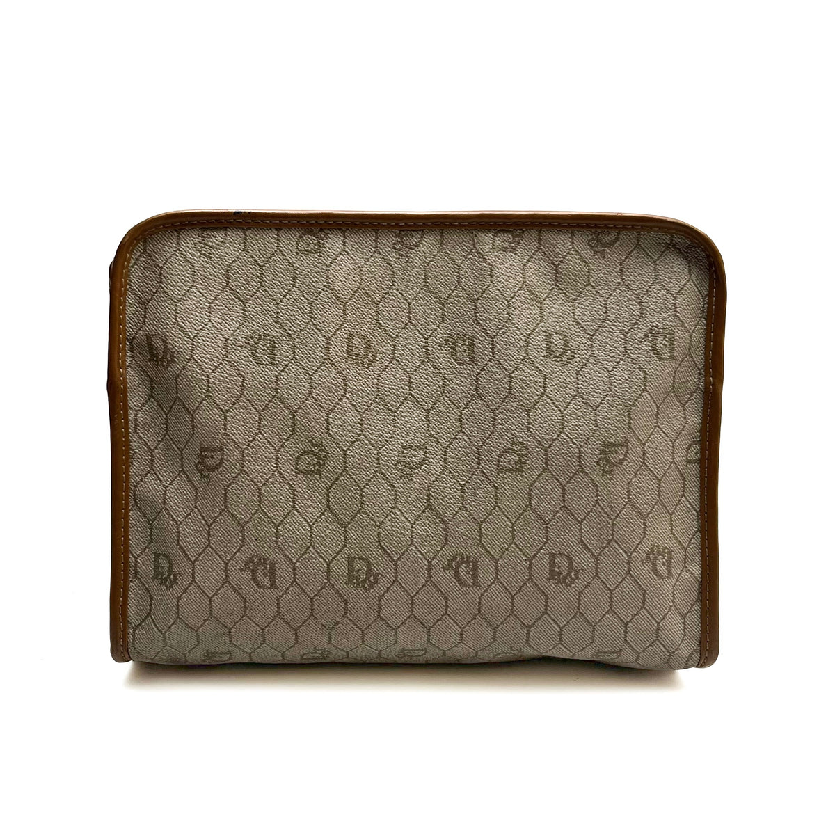 DIOR Lot of 3 Bags Handbag Shoulder Bag Clutch Oval Trotter Leather PVC Auth