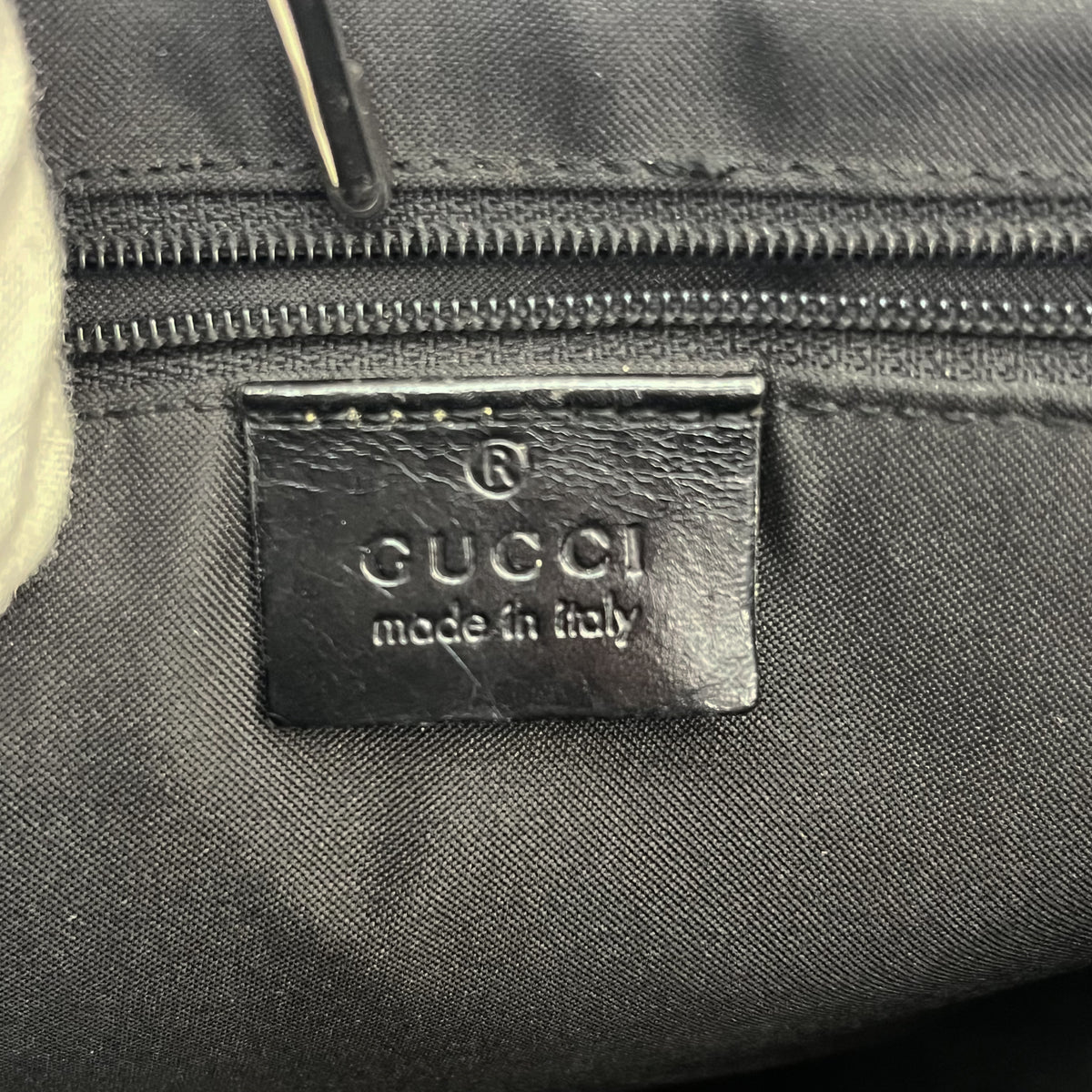 GUCCI 001 3306 Shoulder Bag GG Canvas Leather Black Authentic From Japan