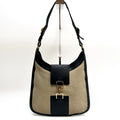 GUCCI Shoulder Bag Canvas Leather Brown Beige Vintage Authentic From Japan
