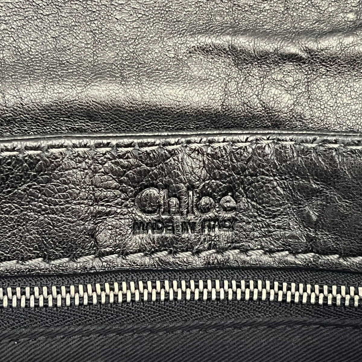 CHLOE Paddington Small Shoulder Bag Leather Black Gold Hardware Auth From Japan