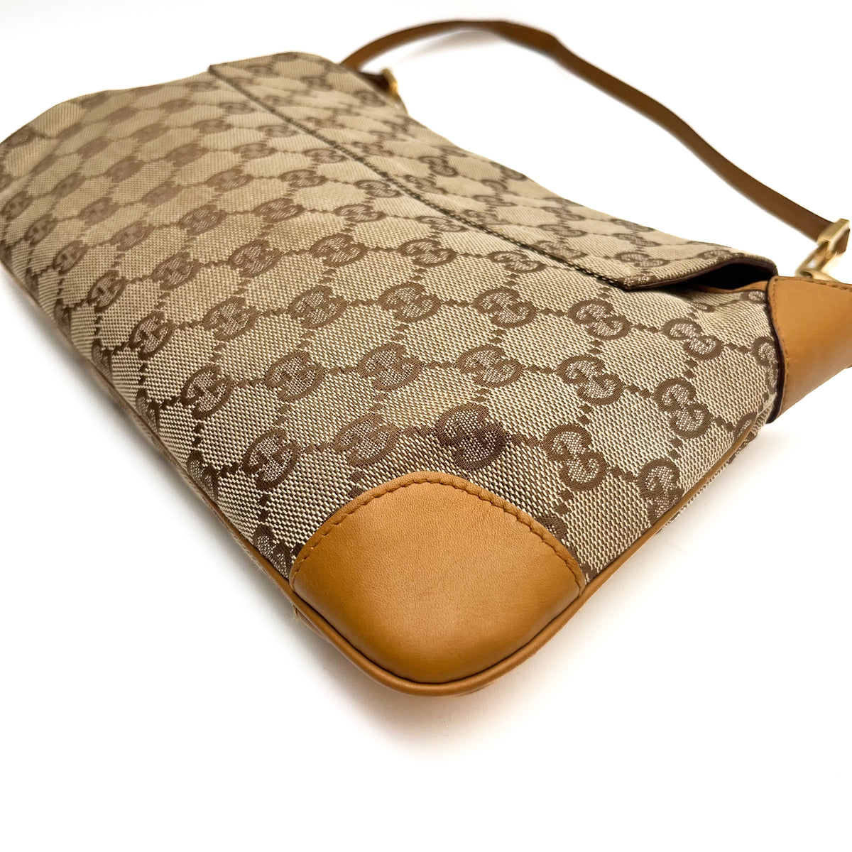GUCCI Tom Ford Tiger head Chain Shoulder bag GG Canvas Vintage Auth From Japan