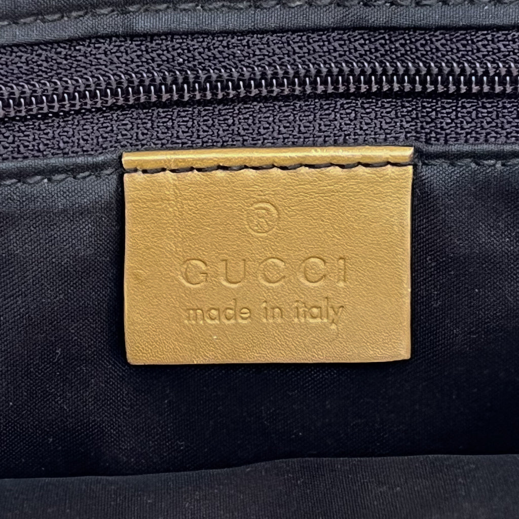 GUCCI Tom Ford Tiger head Chain Shoulder bag GG Canvas Vintage Auth From Japan