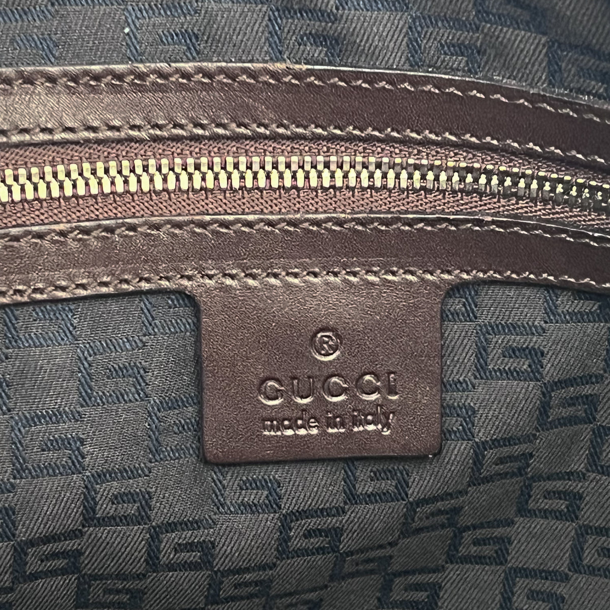 GUCCI 114882 Shoulder Bag Interlocking G Web Stripe Canvas Leather Auth From JP
